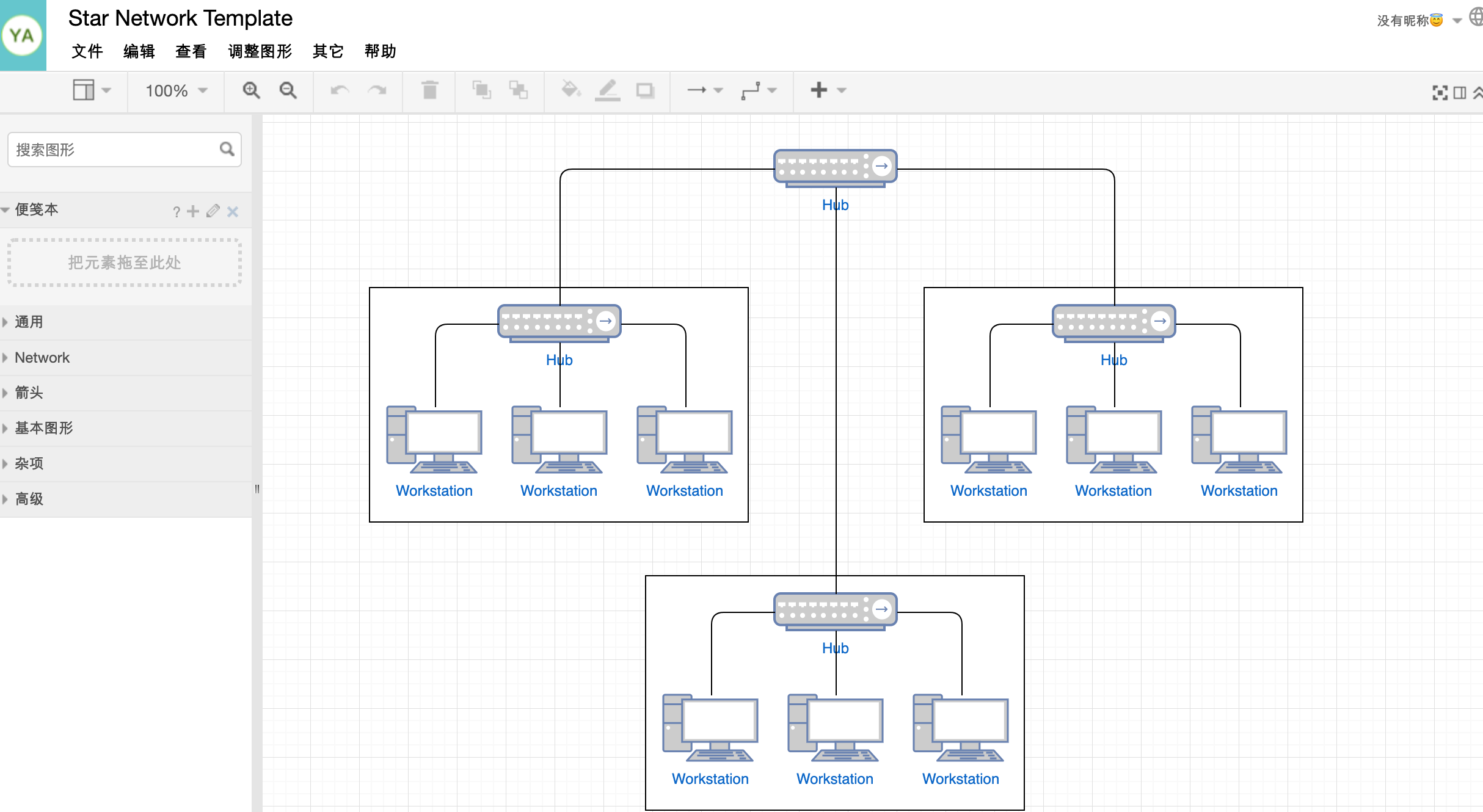 Drawing Network Topology Map Online